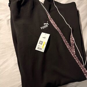 Puma Black Straight Leg Pants